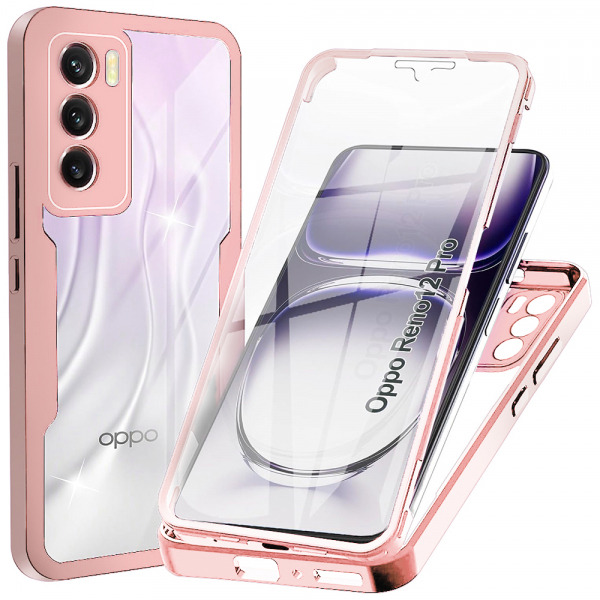 Husa pentru Oppo Reno12, Techsuit, ColorVerse 360, Roz