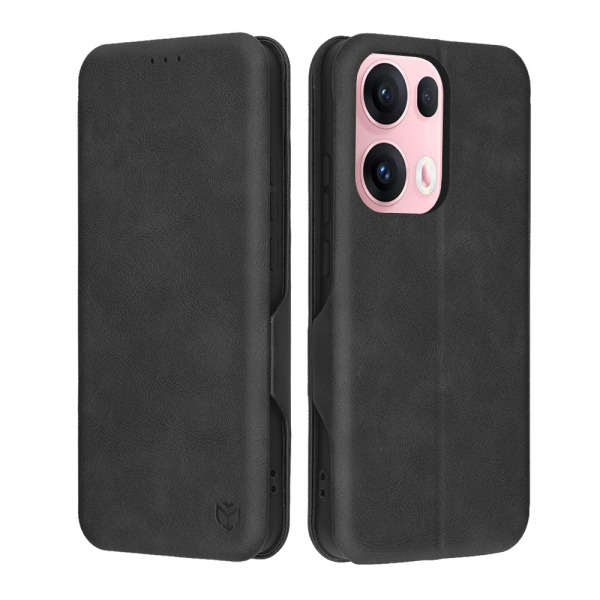 Husa pentru Oppo Reno13 Pro, Techsuit, Safe Wallet Plus, Neagra