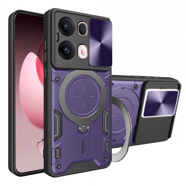 Husa pentru Oppo Reno13 Pro, Techsuit, CamGuard Pro, Mov