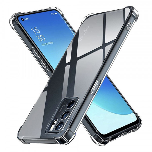 Husa pentru Oppo Reno6 5G, Techsuit, Shockproof Clear, Transparenta