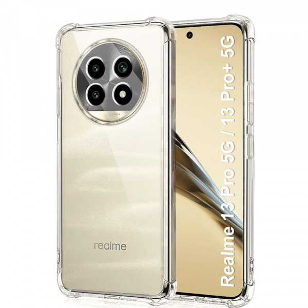 Husa pentru Realme 13 Pro / 13 Pro+, Techsuit, Shockproof Clear, Transparenta