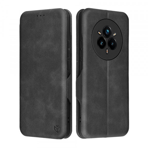 Husa pentru Realme 14 Pro+, Techsuit, Safe Wallet Plus, Neagra