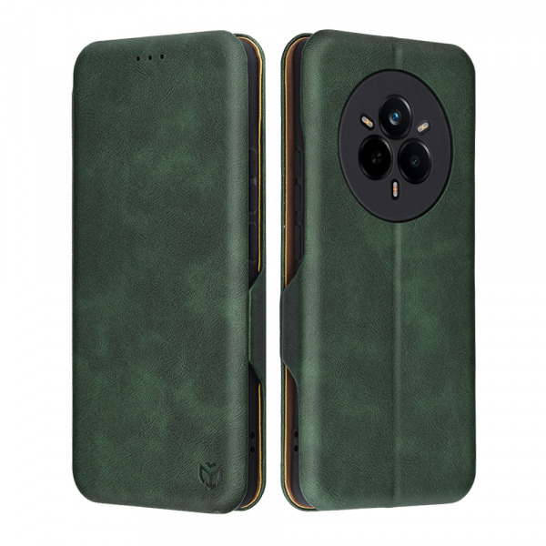 Husa pentru Realme 14 Pro, Techsuit, Safe Wallet Plus, Verde