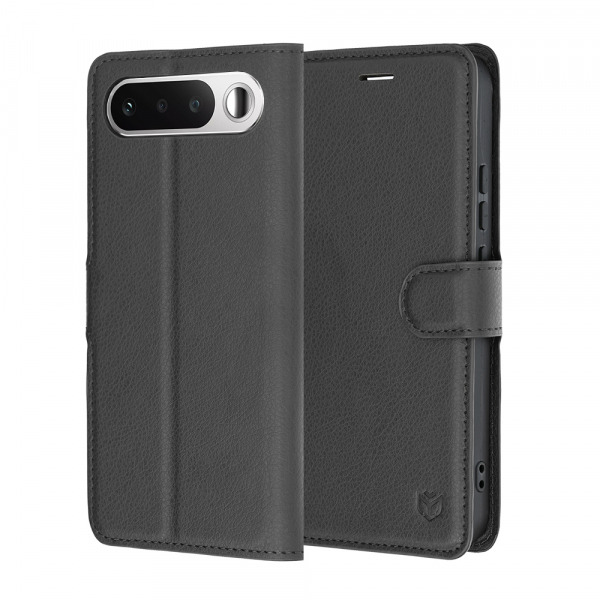 Husa pentru Realme 16, Techsuit, Leather Folio, Neagra