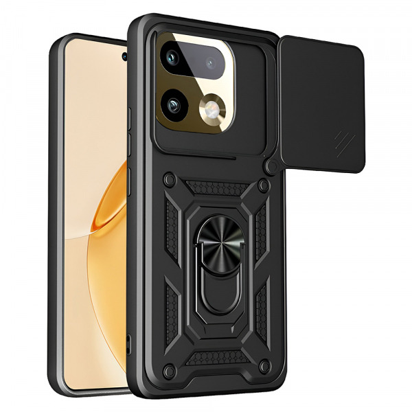 Husa pentru Realme 16 Pro+, Techsuit, CamShield, Neagra
