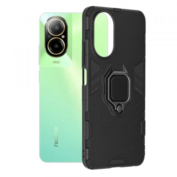 Husa pentru Realme C67 4G, Techsuit, Shield, Neagra