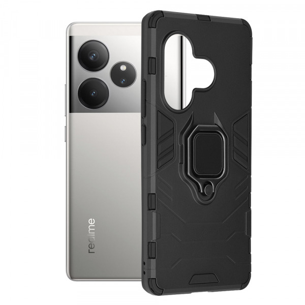 Husa pentru Realme GT 6T / GT 6, Techsuit, Shield, Neagra