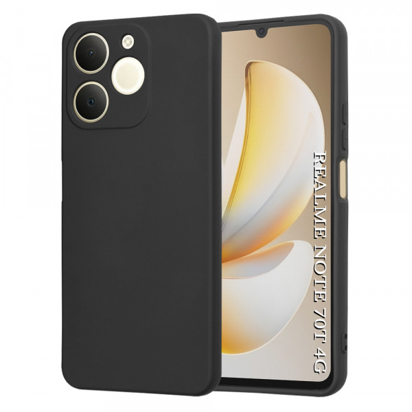 Husa pentru Realme Note 70T, Techsuit, SoftFlex, Neagra