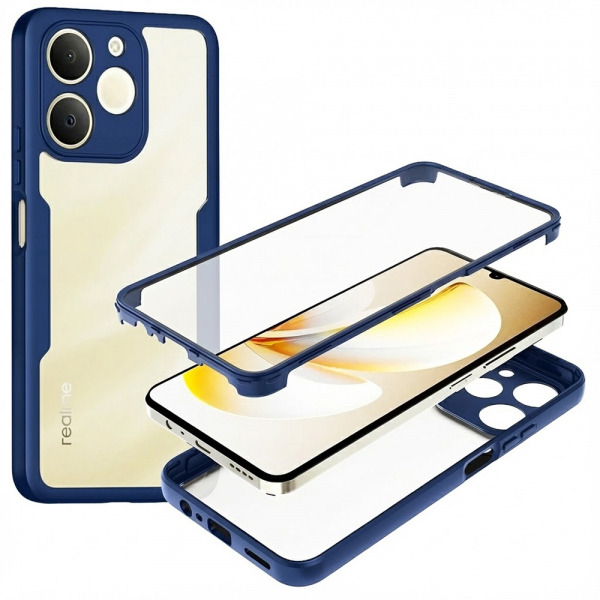 Husa pentru Realme Note 70T, Techsuit, ColorVerse 360, Albastra