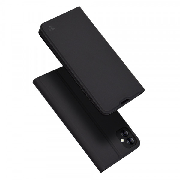 Husa pentru Samsung Galaxy A04e A042 / M04 M045, Techsuit, Magskin Book, Neagra