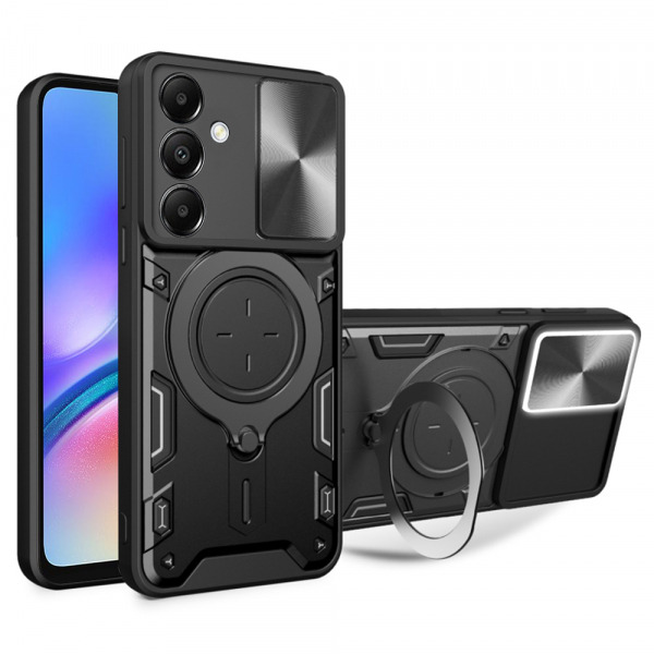 Husa pentru Samsung Galaxy A05s A057, Techsuit, CamGuard Pro, Neagra