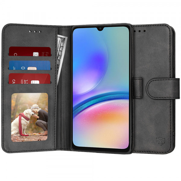Husa pentru Samsung Galaxy A05s A057, Techsuit, Diary Book, Neagra