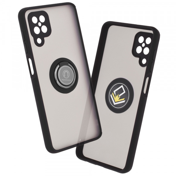 Husa pentru Samsung Galaxy A12 Nacho A127 / A12 A125, Techsuit, Glinth, Neagra