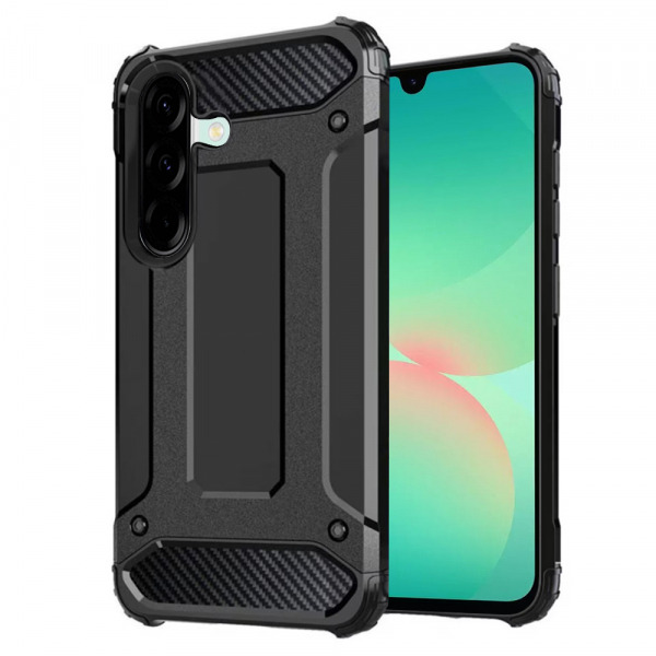 Husa pentru Samsung Galaxy A26 A266, Techsuit, Hybrid Armor, Neagra