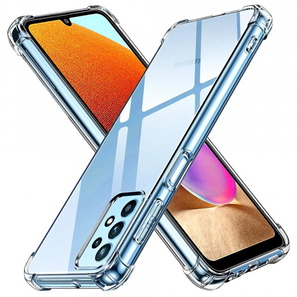 Husa pentru Samsung Galaxy A32 A325, Techsuit, Shockproof Clear, Transparenta