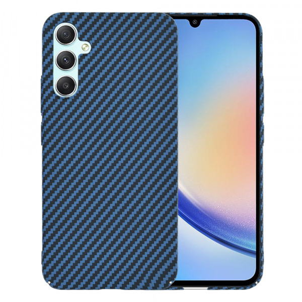 Husa pentru Samsung Galaxy A34 A346, Techsuit, Carbonite FiberShell, Turcoaz