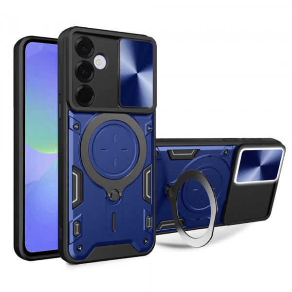 Husa pentru Samsung Galaxy A37 5G, Techsuit, CamGuard Pro, Albastra