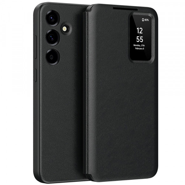 Husa pentru Samsung Galaxy A37 5G, Techsuit, SmartView, Neagra