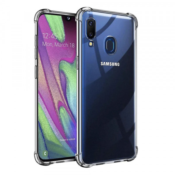 Husa pentru Samsung Galaxy A40 A405, Techsuit, Shockproof Clear, Transparenta