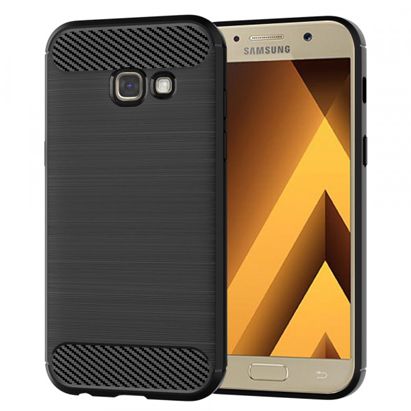 Husa pentru Samsung Galaxy A5 (2017) A520, Techsuit, Carbon, Neagra