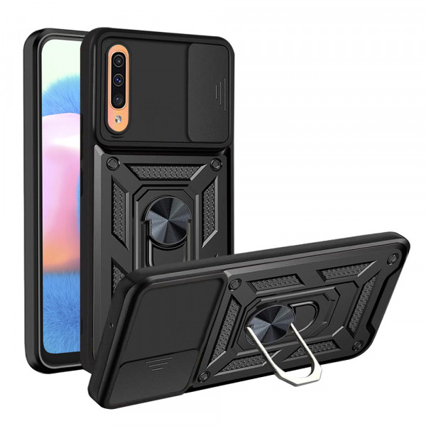 Husa pentru Samsung Galaxy A50s A507 / A30s A307 / A50 A505, Techsuit, CamShield, Neagra