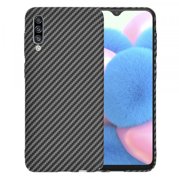 Husa pentru Samsung Galaxy A50s A507 / A30s A307 / A50 A505, Techsuit, Carbonite FiberShell, Neagra