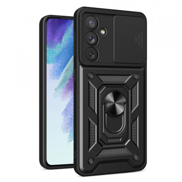 Husa pentru Samsung Galaxy A54 A546, Techsuit, CamShield, Neagra