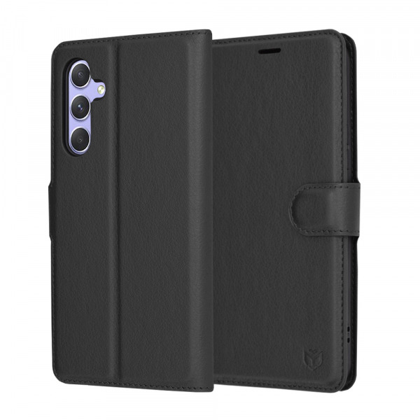 Husa pentru Samsung Galaxy A54 A546, Techsuit, Leather Folio, Neagra