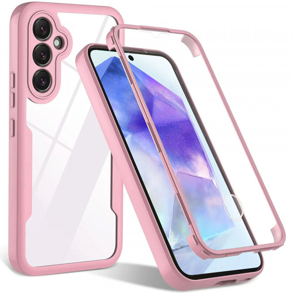 Husa pentru Samsung Galaxy A55 5G A556, Techsuit, ColorVerse 360, Roz