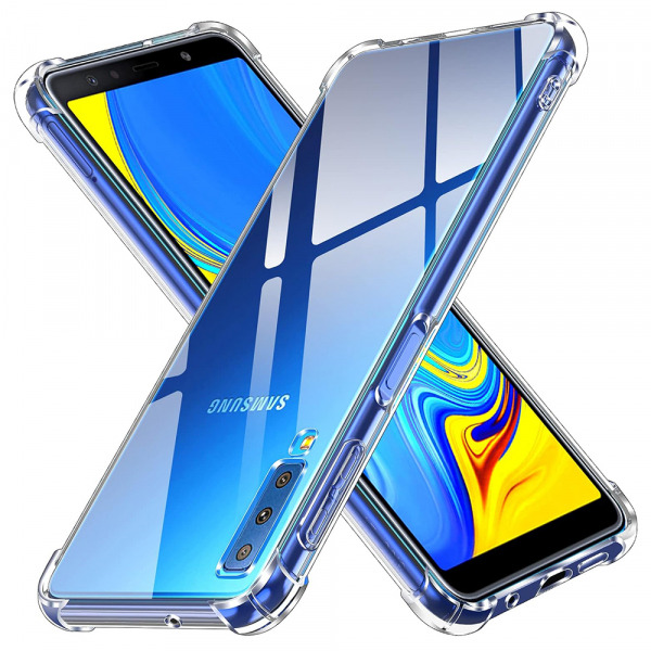 Husa pentru Samsung Galaxy A7 (2018) A750, Techsuit, Shockproof Clear, Transparenta