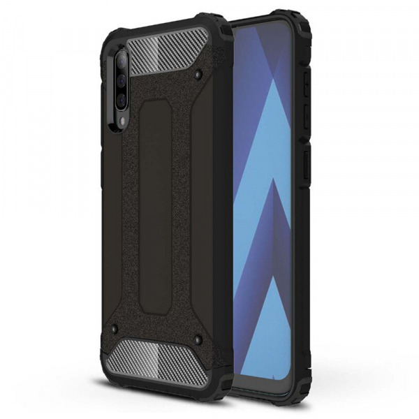 Husa pentru Samsung Galaxy A70s A707 / A70 A705, Techsuit, Hybrid Armor, Neagra
