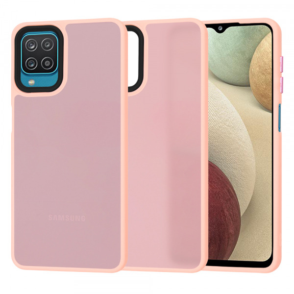 Husa pentru Samsung Galaxy F12 F127 / A12 Nacho A127 / M12 M127 / A12 A125, Techsuit, HaloFrost, Roz