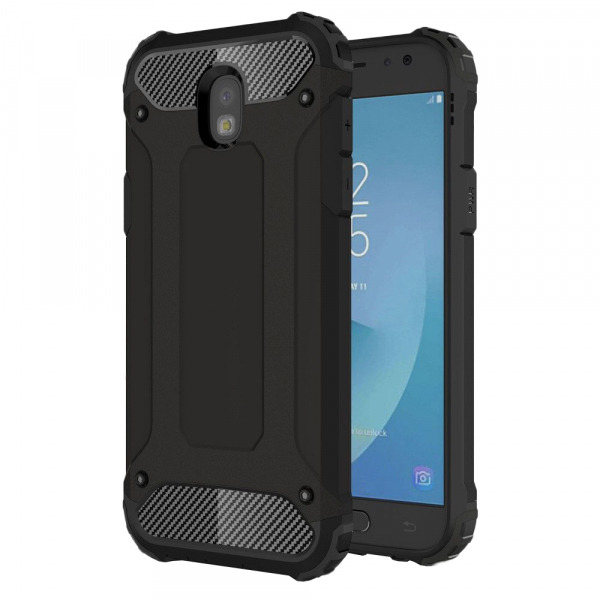 Husa pentru Samsung Galaxy J5 (2017) J530, Techsuit, Hybrid Armor, Neagra
