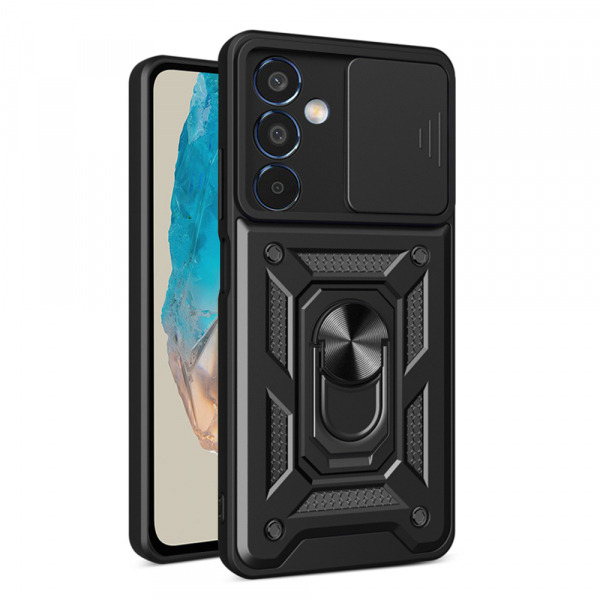 Husa pentru Samsung Galaxy M35, Techsuit, CamShield, Neagra