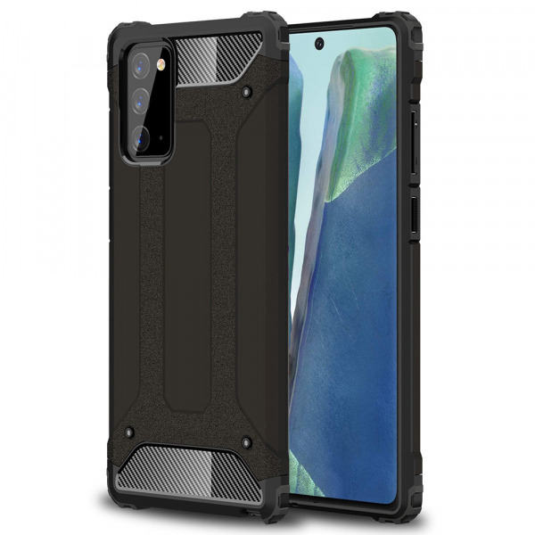 Husa pentru Samsung Galaxy Note 20 5G N981 / Note 20 N980, Techsuit, Hybrid Armor, Neagra