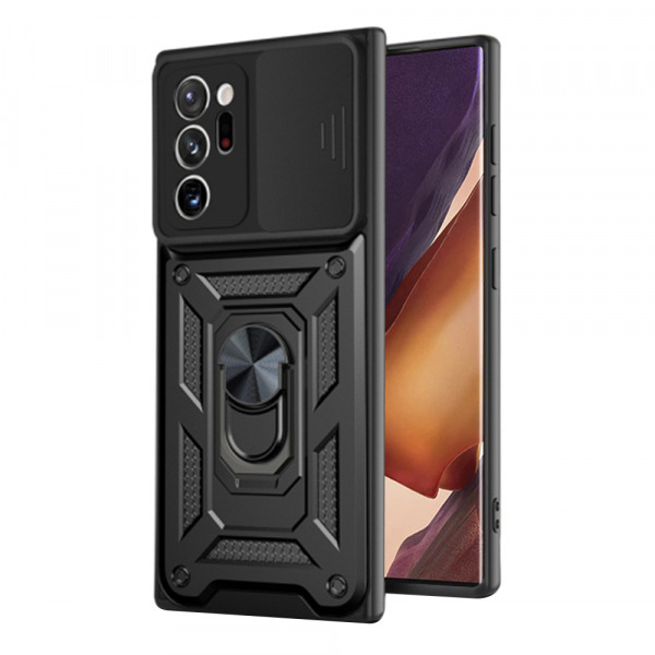 Husa pentru Samsung Galaxy Note 20 Ultra 5G N986 / Note 20 Ultra N985, Techsuit, CamShield, Neagra