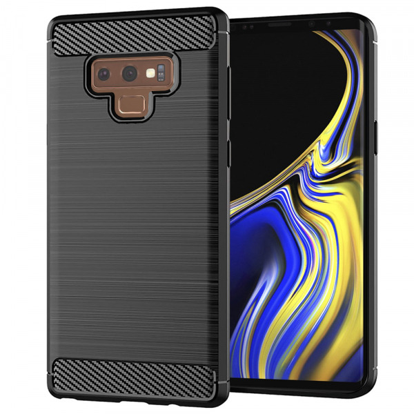 Husa pentru Samsung Galaxy Note 9 N960, Techsuit, Carbon, Neagra