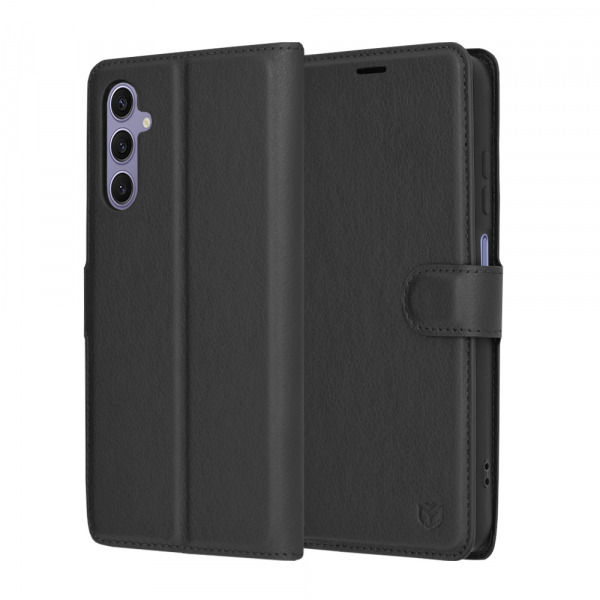 Husa pentru Samsung Galaxy S24 S921, Techsuit, Leather Folio, Neagra