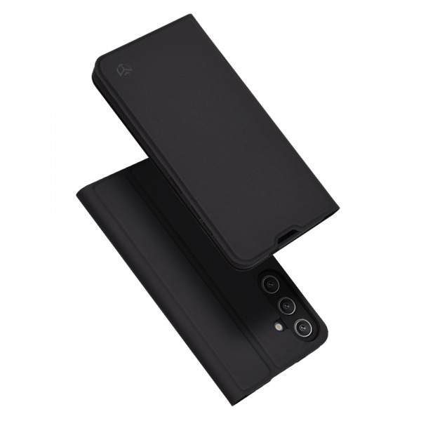Husa pentru Samsung Galaxy S24 S921, Techsuit, Magskin Book, Neagra