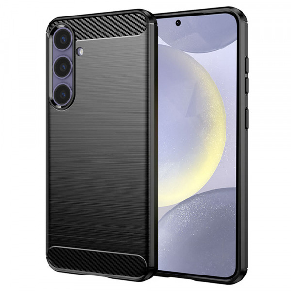 Husa pentru Samsung Galaxy S24+ S926, Techsuit, Carbon, Neagra