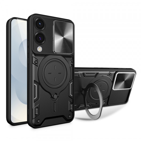 Husa pentru Samsung Galaxy S25 Edge S937, Techsuit, CamGuard Pro, Neagra