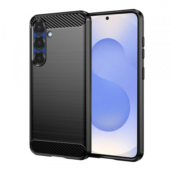 Husa pentru Samsung Galaxy S25 S931, Techsuit, Carbon, Neagra