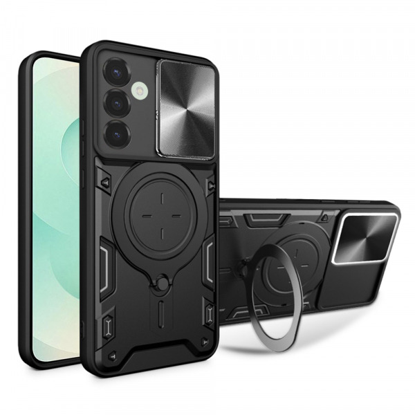 Husa pentru Samsung Galaxy S25+ S936, Techsuit, CamGuard Pro, Neagra