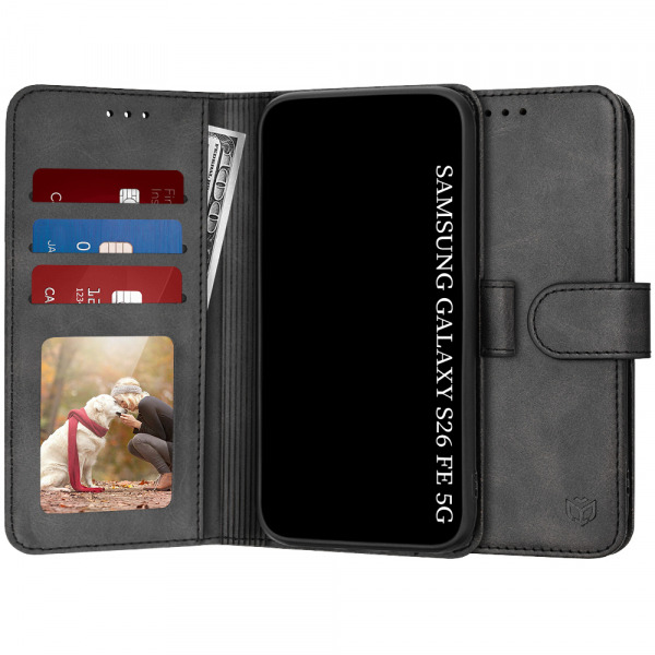 Husa pentru Samsung Galaxy S26 FE S741 / S25 FE, Techsuit, Diary Book, Neagra