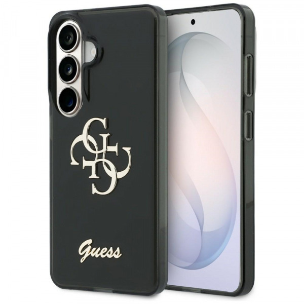 Husa pentru Samsung Galaxy S26 S942, Guess, IML Big Metal 4G Script, Neagra