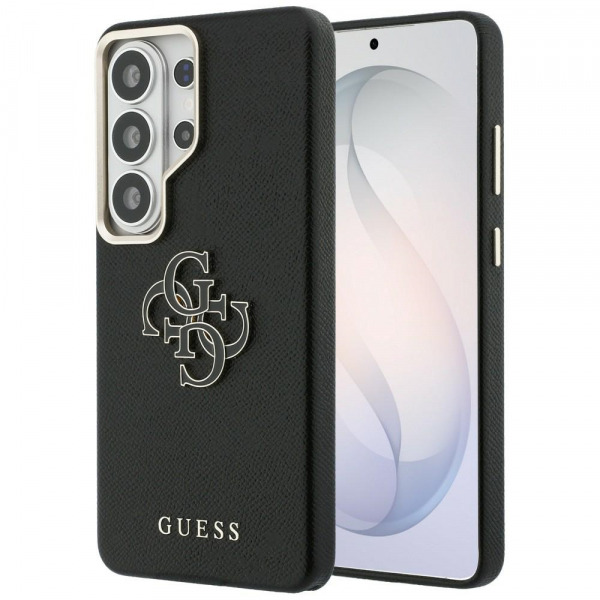 Husa pentru Samsung Galaxy S26 Ultra S948, Guess, 4G Grained Big and Classic Logo, Neagra
