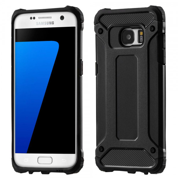Husa pentru Samsung Galaxy S7 edge G935, Techsuit, Hybrid Armor, Neagra