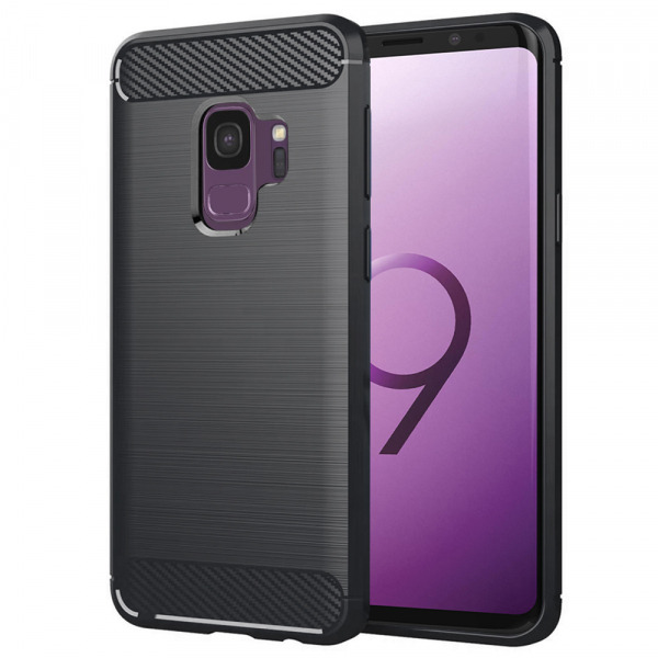 Husa pentru Samsung Galaxy S9 G960, Techsuit, Carbon, Neagra