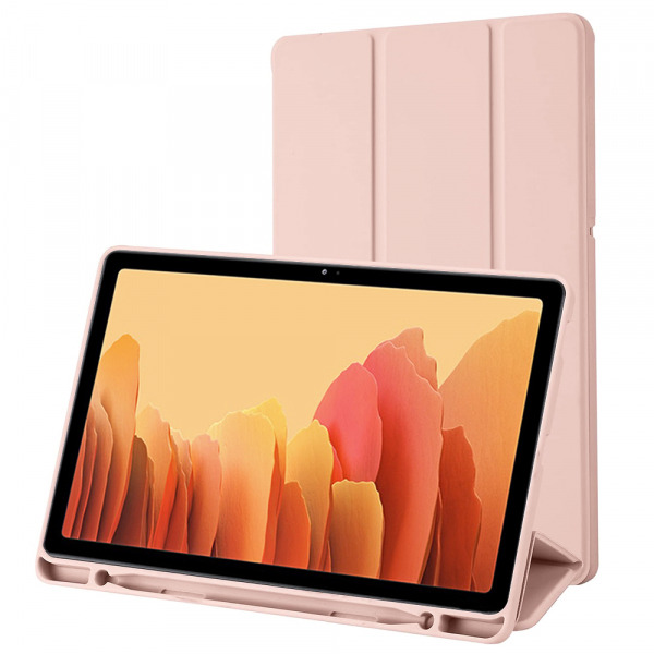 Husa pentru Samsung Galaxy Tab A7 10.4 (2020), Techsuit, Flex Trifold, Roz