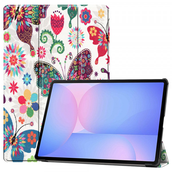 Husa pentru Samsung Galaxy Tab S10 FE+, Techsuit, FoldPro Butterfly, Multicolor